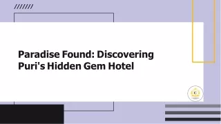 Paradise Found Discovering Puri's Hidden Gem Hotel