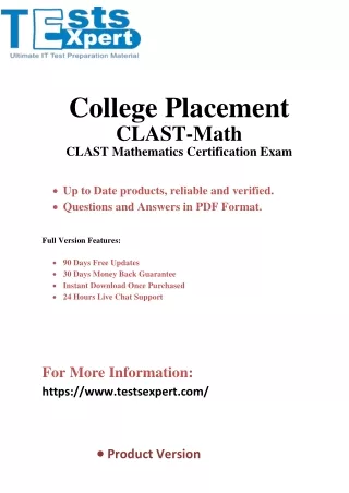 Crush the CLAST-Math - CLAST Mathematics Certification Exam