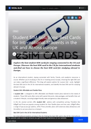Top Student SIM Cards : Affordable Plans for Study Abroad