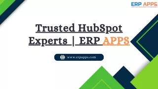 Trusted HubSpot Experts | ERP APPS