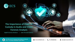 The Importance of Chain of Custody in Audio and Video Forensic Analysis