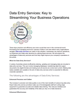 Data Entry Services_ Key to Streamlining Your Business Operations