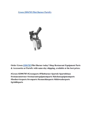 Groen Z096705 Pilot Burner PartsFe
