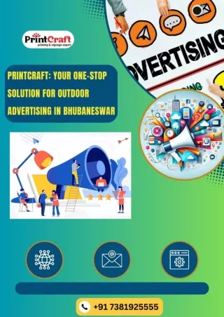 Printcraft Your One-Stop Solution for Outdoor Advertising in Bhubaneswar