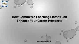 How Commerce Coaching Classes in Vadodara Can Enhance Your Career - Tejasvi Classes