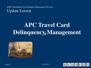 APC Travel Card Delinquency Management
