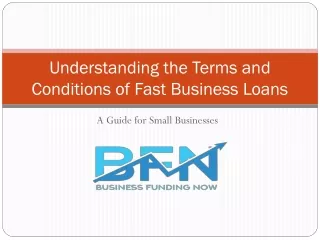 Understanding the Terms and Conditions of Fast Business Loans