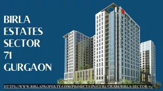 Birla Estates Sector 71 Gurgaon | Buy Modern Apartments