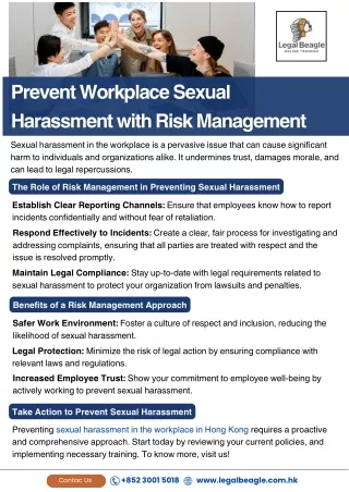 Prevent Workplace Sexual Harassment with Risk Management