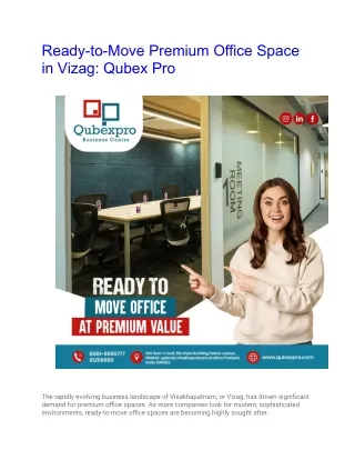 Ready-to-Move Premium Office Space in Vizag_ Qubex Pro