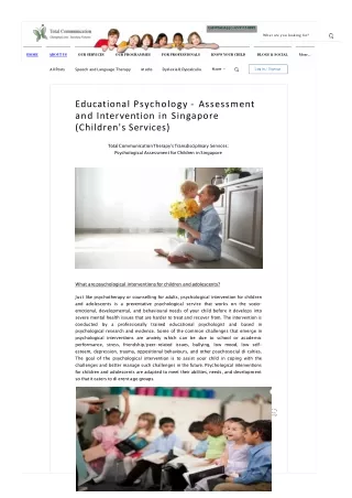 Educational Psychologist Singapore