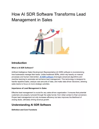 How AI SDR Software Transforms Lead Management in Sales