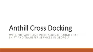 Well Prepared and Professional Cargo Load Shift and Transfer Services in Georgia