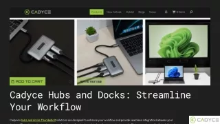 Seamless Integration & High-Speed Transfers: Cadyce’s Thunderbolt Hubs Redefine