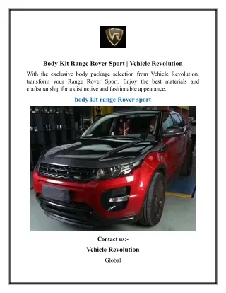 Body Kit Range Rover Sport  Vehicle Revolution