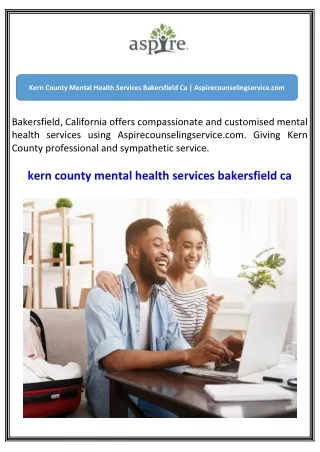 Kern County Mental Health Services Bakersfield Ca  Aspirecounselingservice.com