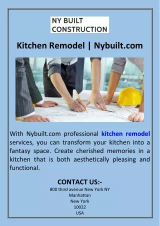 Kitchen Remodel  Nybuilt.com