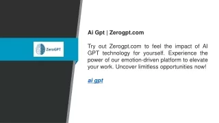 Ai Gpt  Zerogpt.com