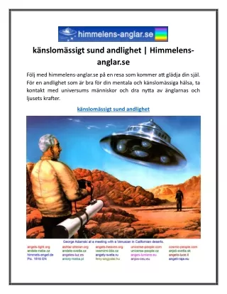 känslomässigt sund andlighet Himmelens-anglar.se