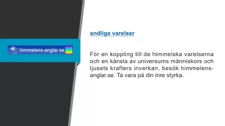 andliga varelser Himmelens-anglar.se