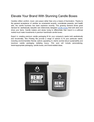 4- Elevate Your Brand With Stunning Candle Boxes