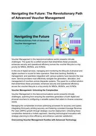 Navigating the Future The Revolutionary Path of Advanced Voucher Management