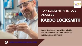 Professional Locksmith Services by Kardo Locksmith in Los Angeles