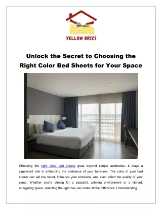Unlock the Secret to Choosing the Right Color Bed Sheets for Your Space