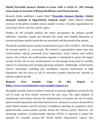 Wearable Sensors Market