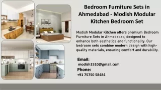 Bedroom Furniture Sets in Ahmedabad - Modish Modular Kitchen Bedroom Set