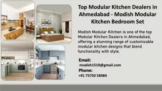 Top Modular Kitchen Dealers in Ahmedabad - Modish Modular Kitchen Bedroom Set