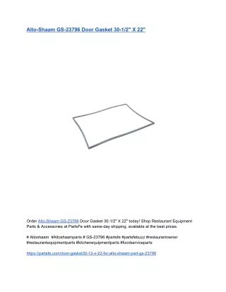Alto-Shaam GS-23796 Door Gasket 30-1_2_ X 22_