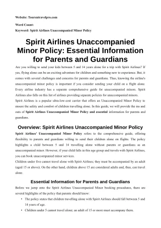 spirit-airlines-unaccompanied-minor-policy-essential-information-for-parents-and-guardians