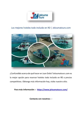 Los mejores hoteles todo incluido en RD