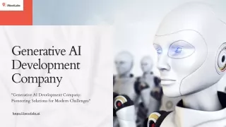 Top Generative AI Development Company Shaping the Future of Technology