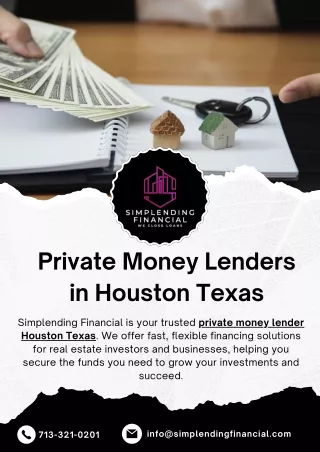 Private Money Lenders Houston Texas