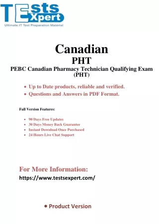 Excel in the PHT Proven Strategies for Pharmacy Exam Success