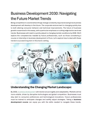 Cgit_Business Development 2030- Navigating the Future Market Trends_Jambu