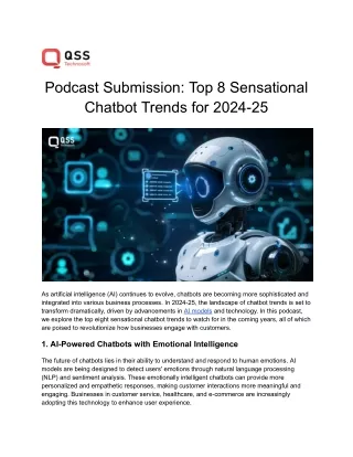 Top 8 Sensational Chatbot Trends for 2024-25 (2)