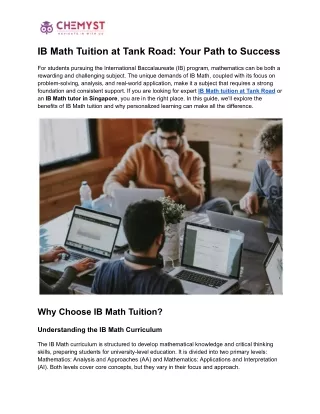 IB Math Tuition at Tank Road_ Your Path to Success