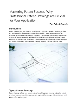 Why Professional Patent Drawings are Crucial for Your Application | TPE