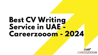 Best CV Writing Service in UAE - Careerzooom - 2024