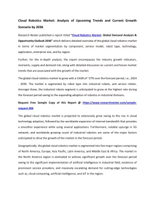 Cloud Robotics Market