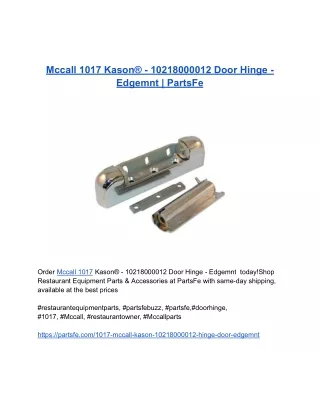 Mccall 1017 Kason® - 10218000012 Door Hinge - Edgemnt _ PartsFe
