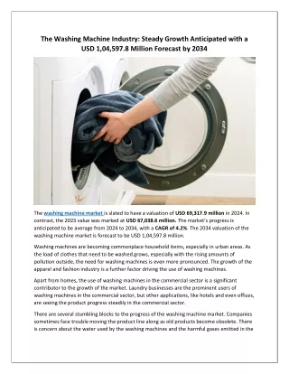 Washing Machine Market