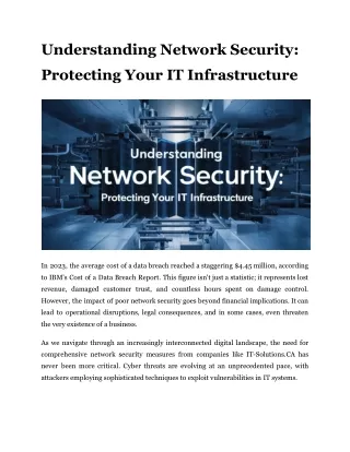 Understanding Network Security_ Protecting Your IT Infrastructure