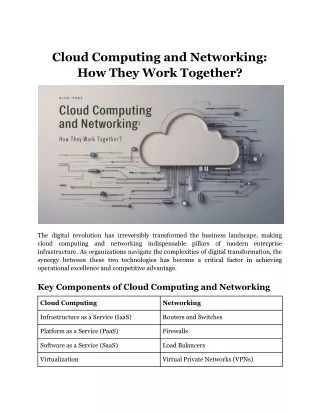 Cloud Computing and Networking_ How They Work Together?