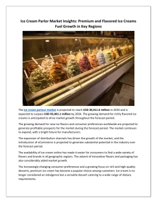 Ice Cream Parlor Market