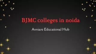 BJMC colleges in noida