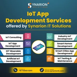 IoT App Development Services offered by Synarion IT Solutions